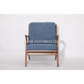 Tufted Chair Wooden Frame Fabric Selig Z chairs Manufactory